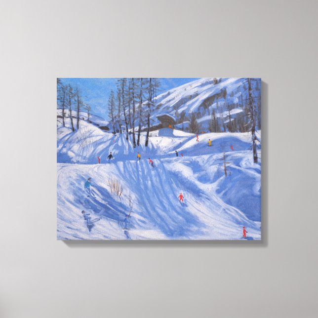 Lienzo Estación de esquí de Tignes 2009 (Anverso)