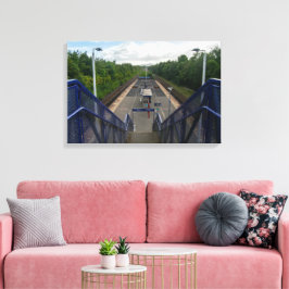 Lienzo Estación de Ferrocarril Burnley Rose Grove