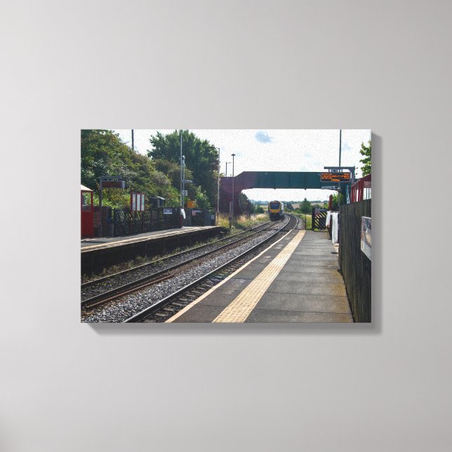 Lienzo Estación de ferrocarril de Cottingley, Leeds (Anverso)