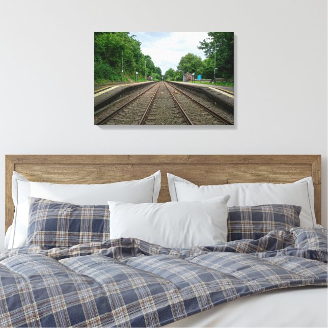 Lienzo Estación de ferrocarril de Ince y Elton (Insitu(Dormitorio))