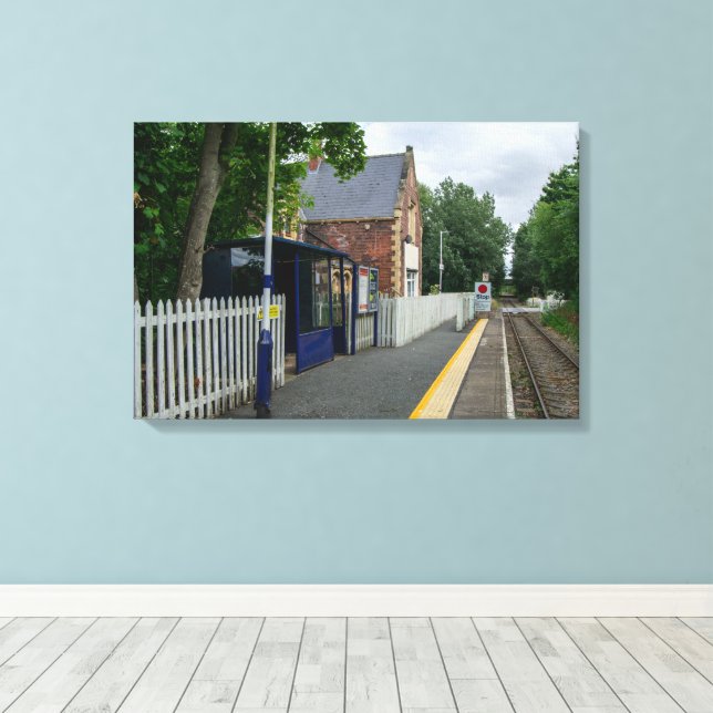 Lienzo Estación de ferrocarril de Rawcliffe (Insitu (piso de madera))