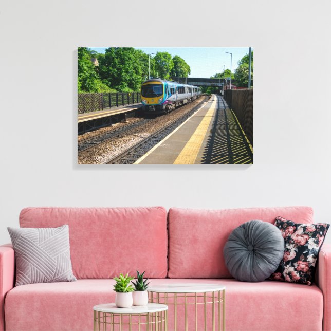 Lienzo Estación de ferrocarril Deighton, Huddersfield (Insitu (Sala de estar))