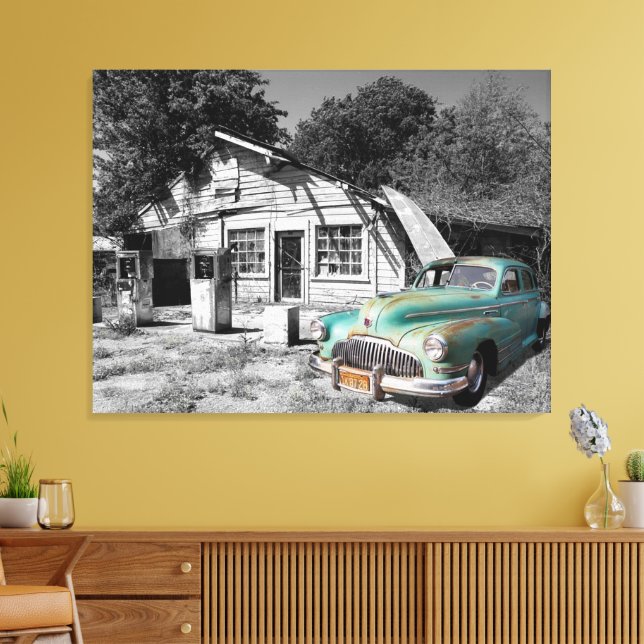 Lienzo estación de gas antigua (Insitu (Sala de estar))