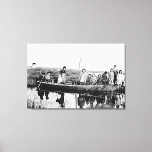 Lienzo Estación de la misión de Moravian en el Kuskokwi