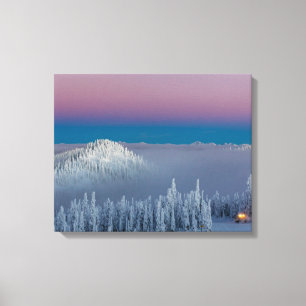 Lienzo Estación de montaña Whitefish, Montana