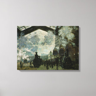 Lienzo Estación de Saint Lazare por Claude Monet