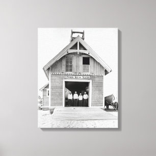 Lienzo Estación de Salvavidas Kitty Hawk, 1902