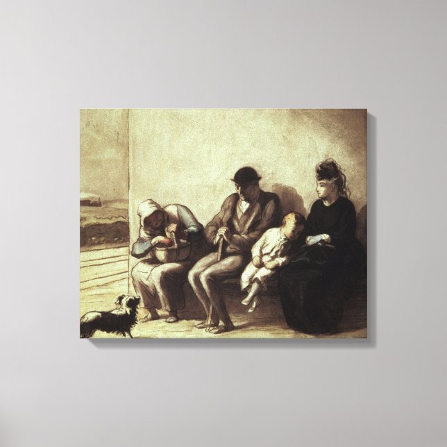 Lienzo Estación de tren Wayside (Anverso)