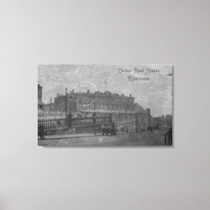 Lienzo Estación del camino de Londres, Manchester, c.191