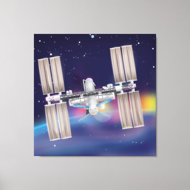 Lienzo Estación Espacial Internacional (Anverso)