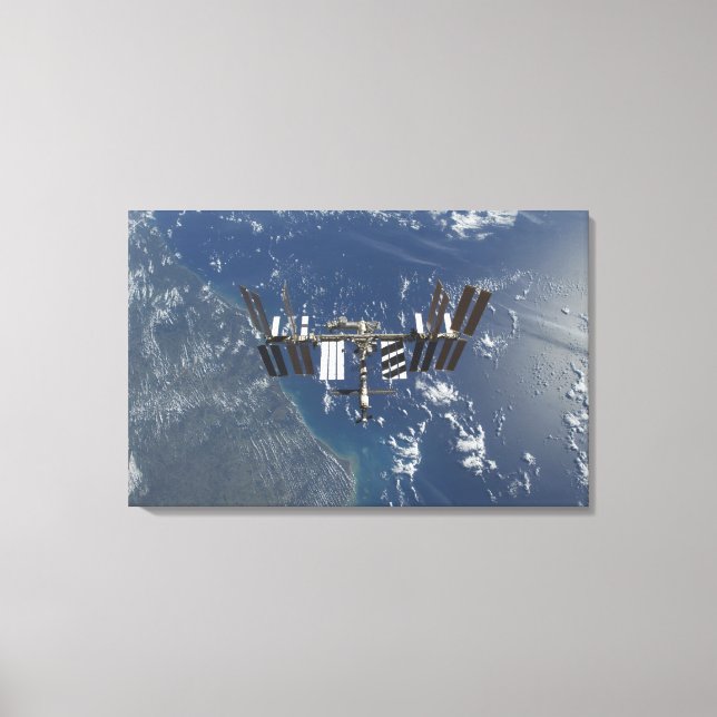 Lienzo Estación Espacial Internacional en órbita 3 (Anverso)
