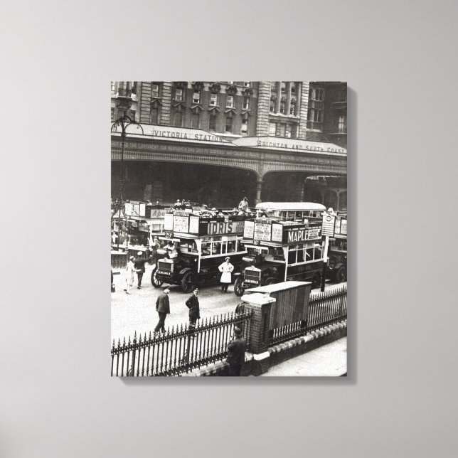 Lienzo Estación Victoria, años 20 (Anverso)