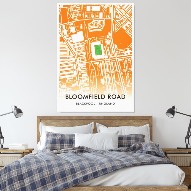 Lienzo Estadio Bloomfield Road en Blackpool, Inglaterra (Insitu(Dormitorio))