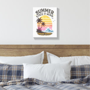 Lienzo Estado de ánimo de verano vintage
