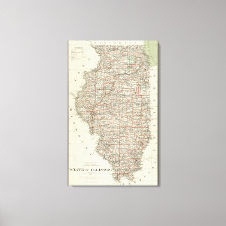 Lienzo Estado de Illinois
