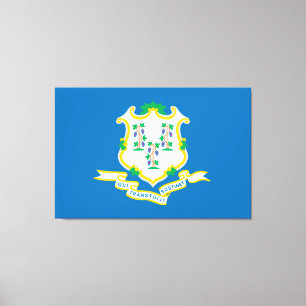 Lienzo Estado de la bandera de Connecticut