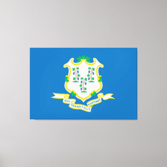 Lienzo Estado de la bandera de Connecticut (Anverso)