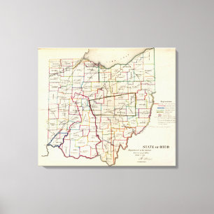 Lienzo Estado de Ohio