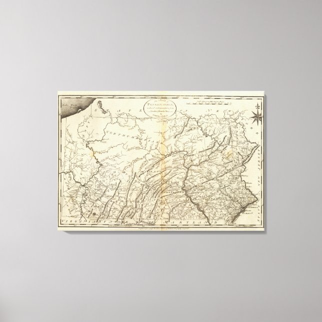 Lienzo Estado de Pensilvania 2 (Anverso)