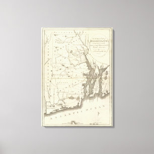 Lienzo Estado de Rhode Island 2