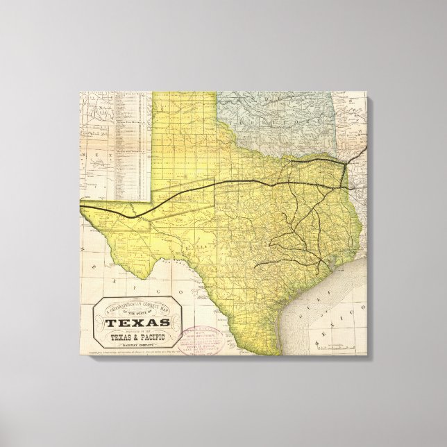 Lienzo Estado de Texas 3 (Anverso)