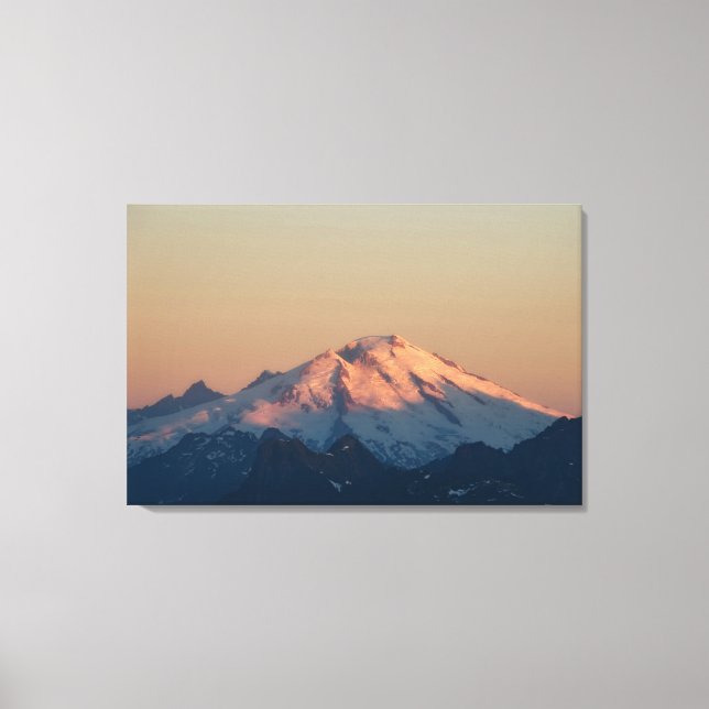 Lienzo Estado de Washington, North Cascades. Monte Baker (Anverso)