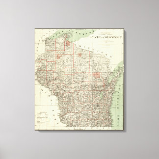 Lienzo Estado de Wisconsin