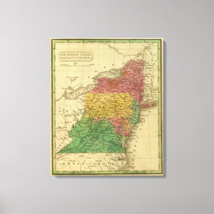 Lienzo Estados 4 del centro