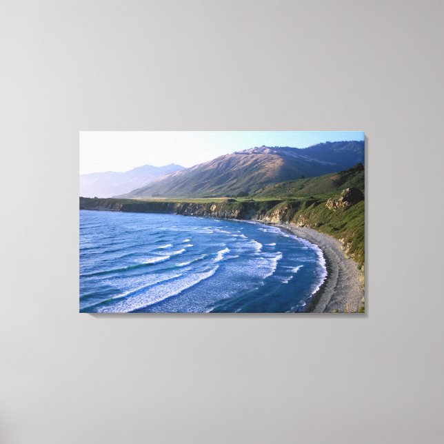 Lienzo Estados Unidos, California, Big Sur, bahía a lo la (Anverso)