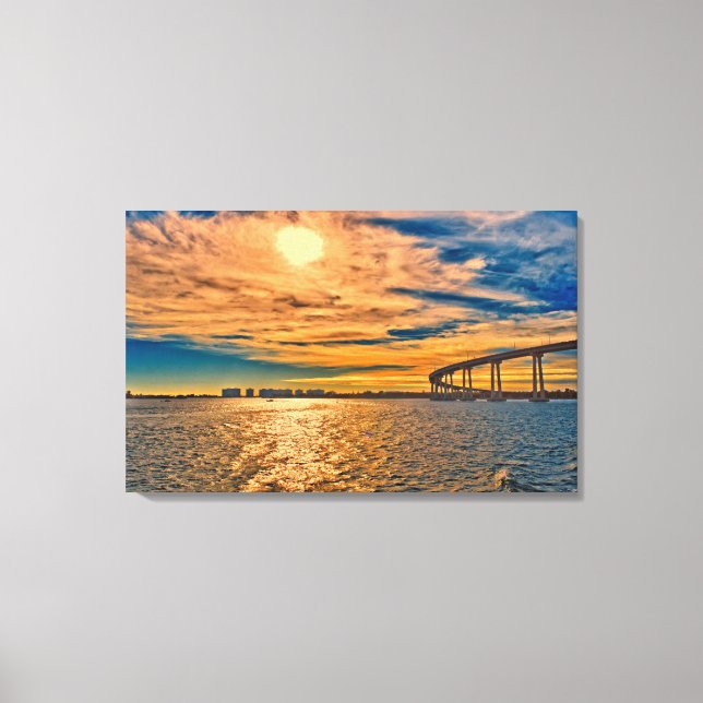 Lienzo Estados Unidos, California, Puente de la Bahía de  (Anverso)