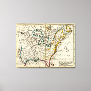 Lienzo Estados Unidos, Canadá, Norteamérica