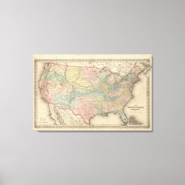 Lienzo Estados Unidos de América (Anverso)