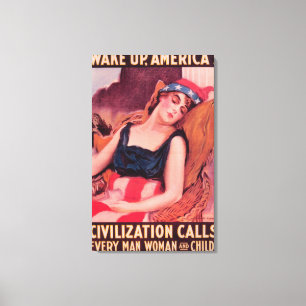 Lienzo Estados Unidos de AmericaWar II promocional