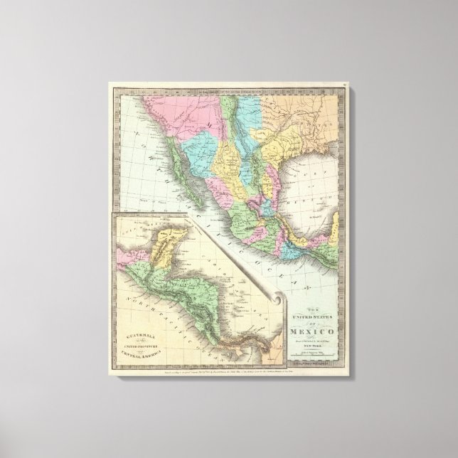 Lienzo Estados Unidos De México (Anverso)