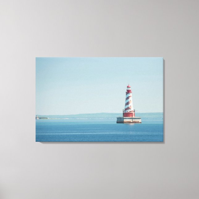 Lienzo Estados Unidos, Michigan, Grandes Lagos, Lago Mich (Anverso)