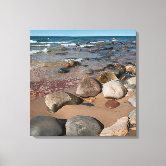 Lienzo Estados Unidos, Michigan. Rodeado De Boulders En 1 (Anverso)