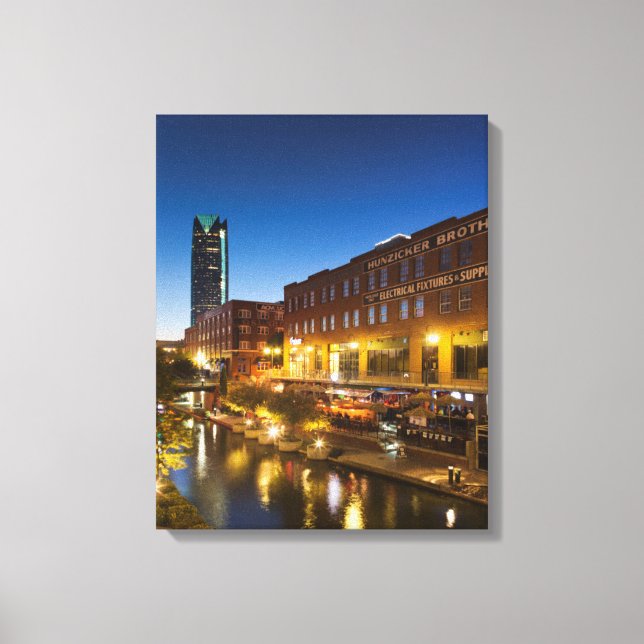 Lienzo Estados Unidos, Oklahoma, Oklahoma City, Bricktown (Anverso)