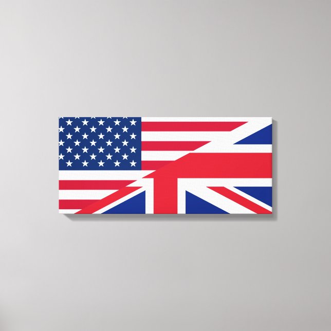 Lienzo Estados Unidos Y Reino Unido (Anverso)