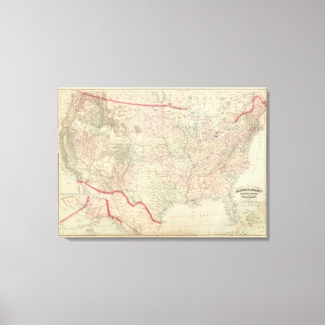 Lienzo Estados Unidos y territorios (Anverso)
