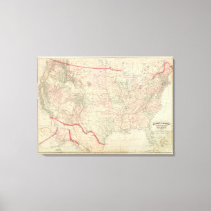 Lienzo Estados Unidos y territorios