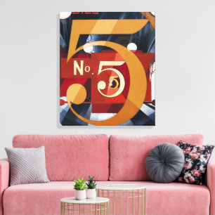 Lienzo Estampa abstracta Art Déco vintage número 5 de los