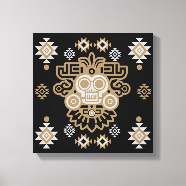 Lienzo Estampa Azteca Arizona (Anverso)