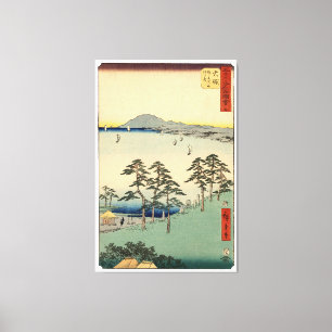 Lienzo Estampa japonesa vintage Ukiyo-e del mundo flotant