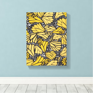 Lienzo estampado mariposa monarca