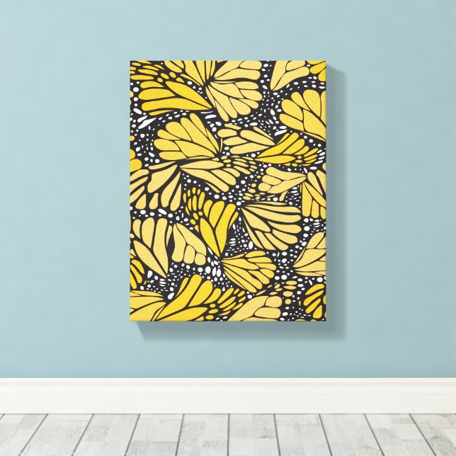 Lienzo estampado mariposa monarca (Insitu (piso de madera))