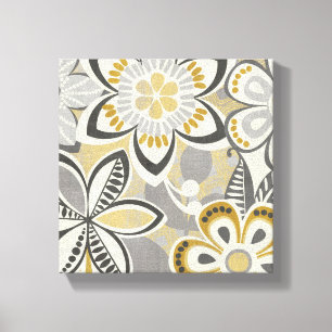 Lienzo Estampados de flores contemporáneos
