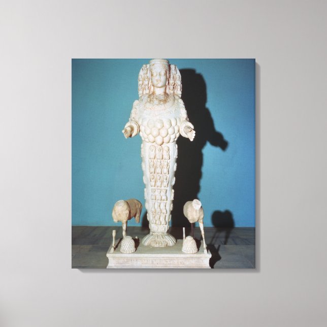 Lienzo Estatua de Artemis con perros cazadores, DC 135-75 (Anverso)