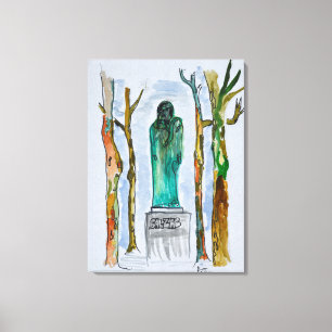 Lienzo Estatua de Balzac por Rodin  París, Francia