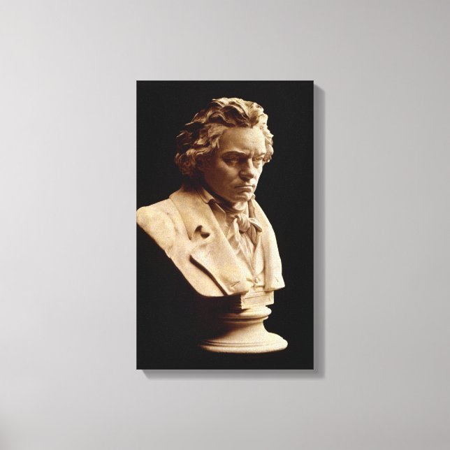 Lienzo Estatua de Beethoven bust (Anverso)