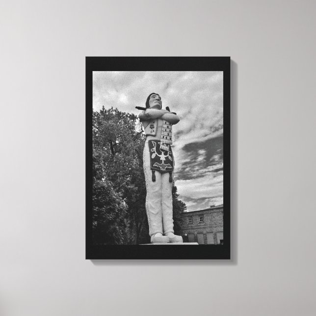 Lienzo Estatua de Hiawatha (Anverso)